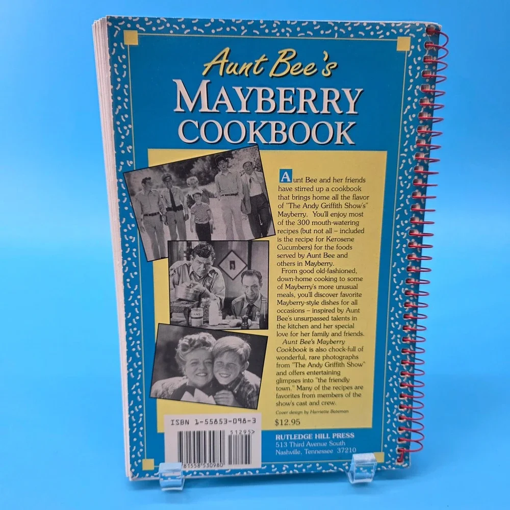 Aunt‎ Bee's Mayberry Cookbook Andy Griffith Show Recipes Beck Clark 1991 Spiral